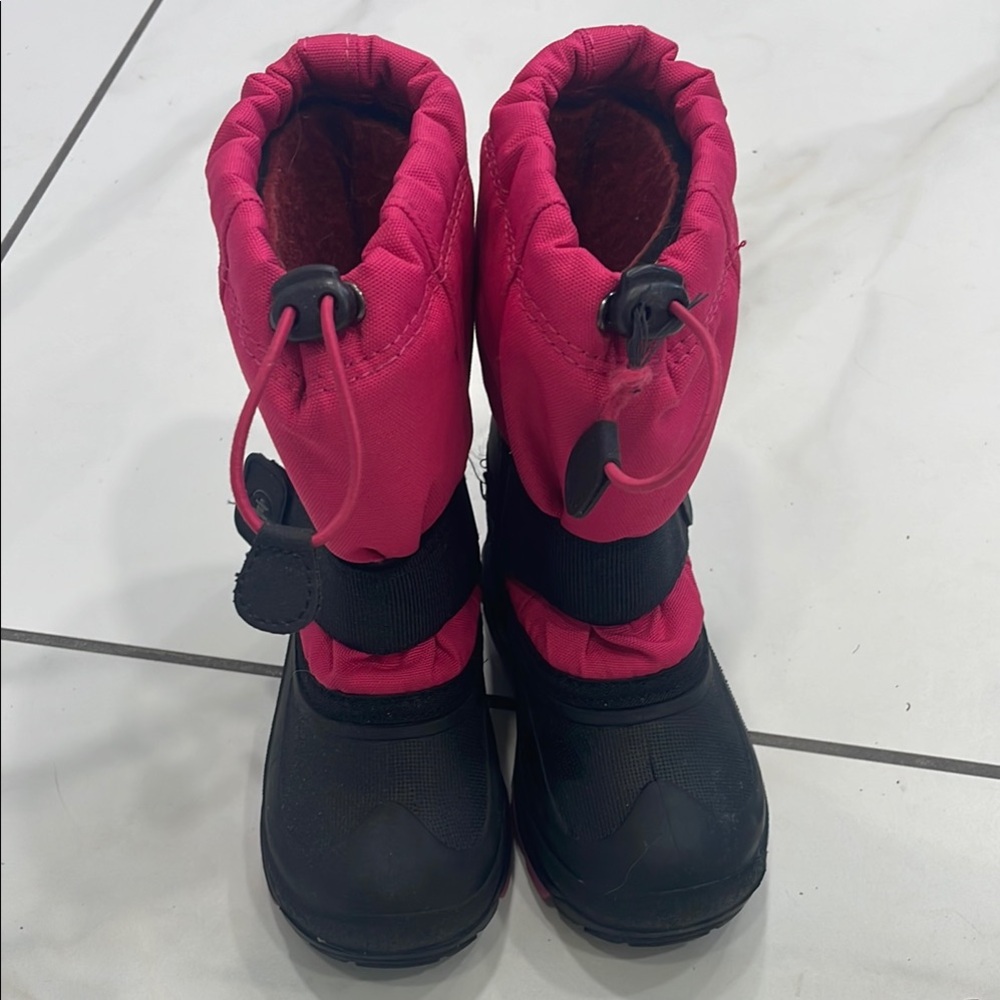 Kamik Kids' Pink and Black Snow Boots